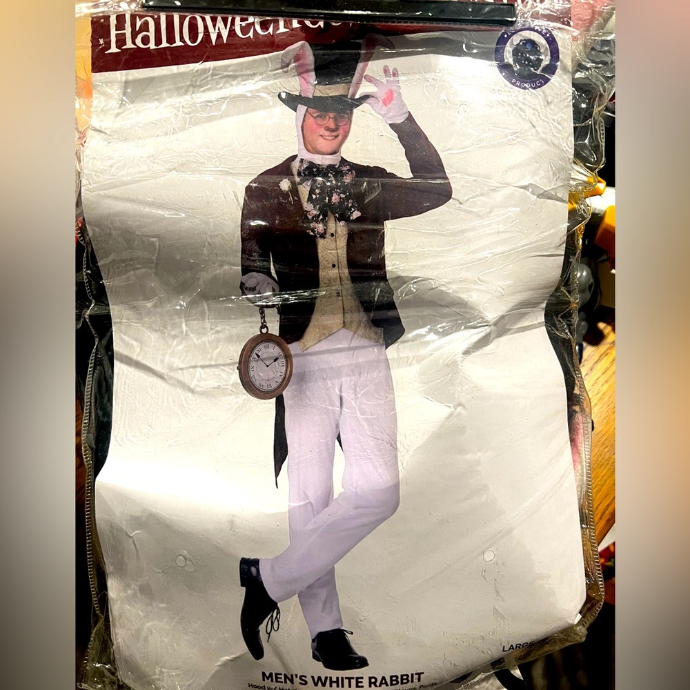 Men’s white rabbit costume